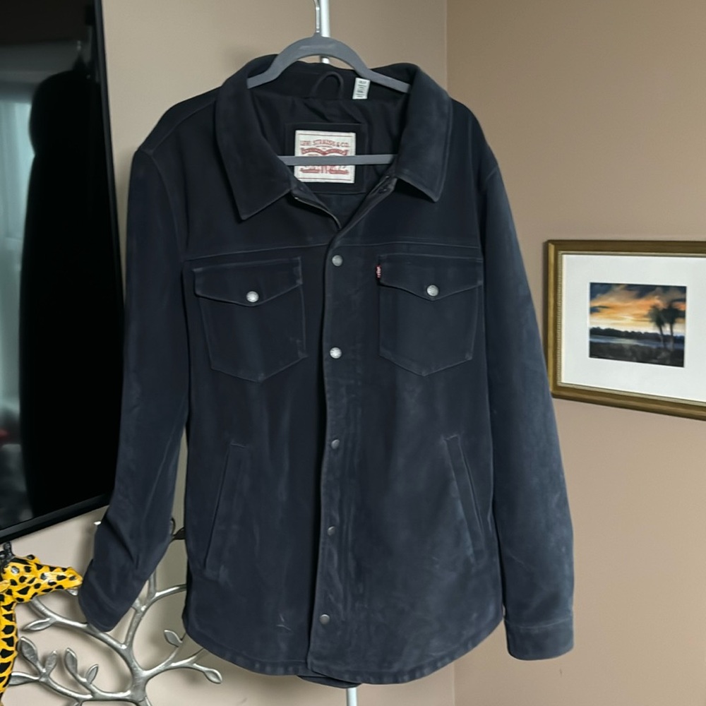 Levis Faux Suede Trucker Jacket XLT